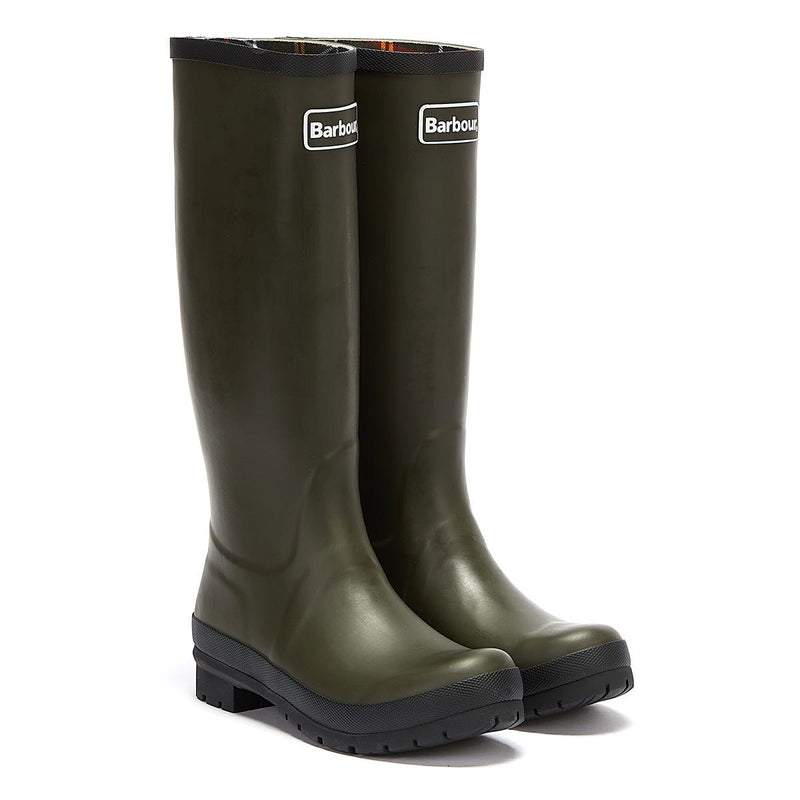 Barbour Botas De Agua Verdes Para Mujeres Abbey