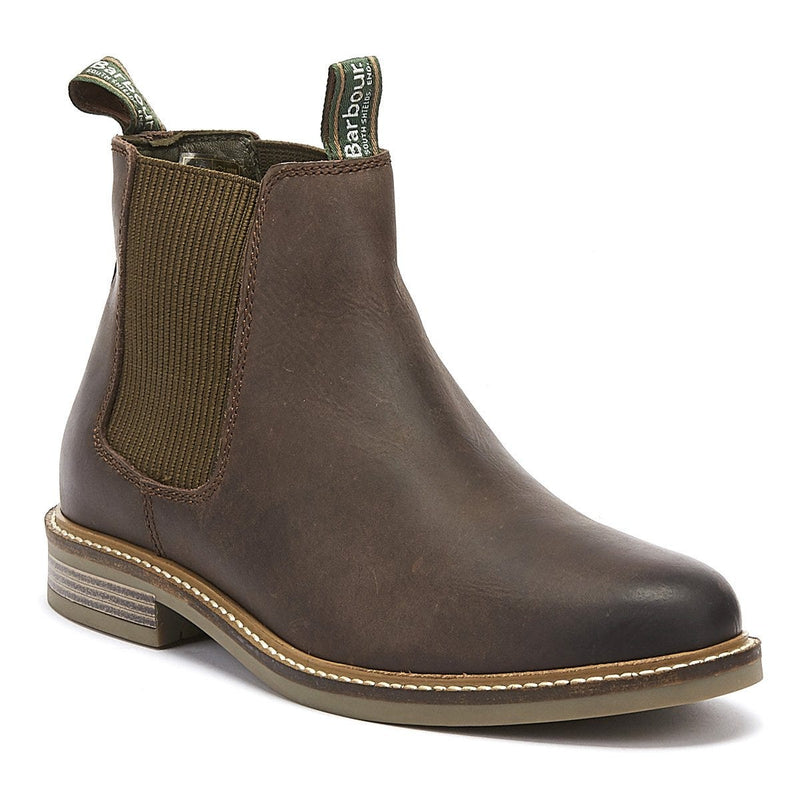 Barbour Botas Chelsea Marrón Chocolate Para Hombres De Farsley