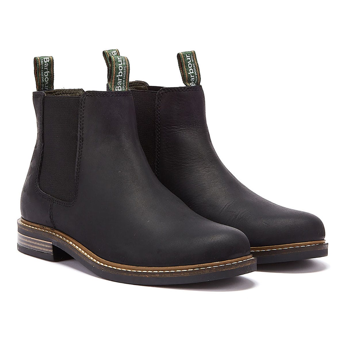 Barbour Botas Chelsea Negras Para Hombres De Farsley