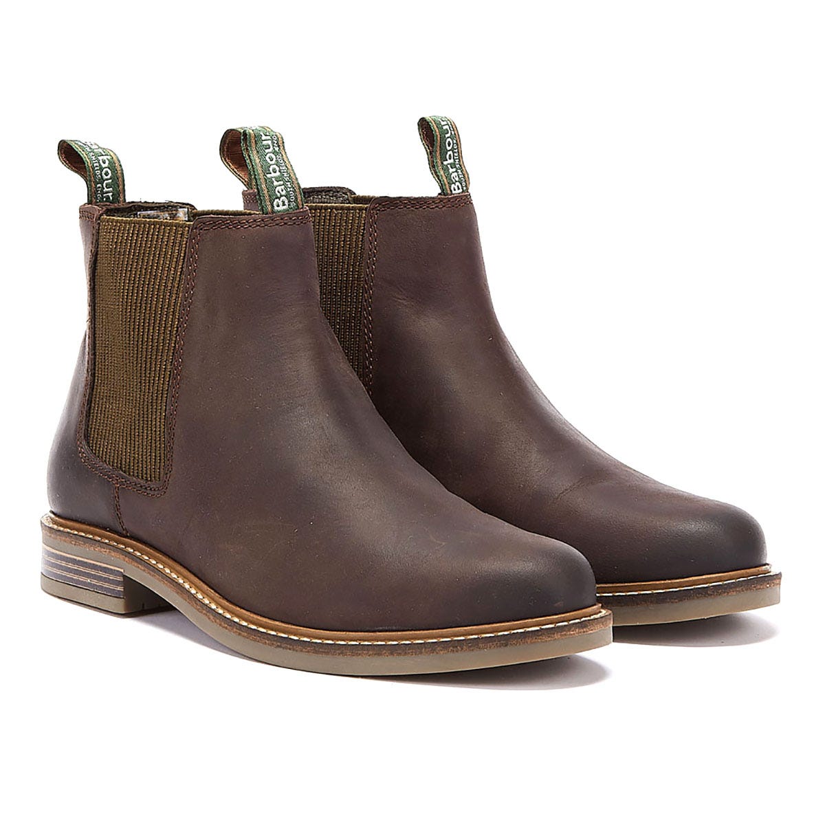 Barbour Botas Chelsea Marrón Chocolate Para Hombres De Farsley