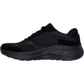 Skechers Arch Fit 2.0 The Keep Zapatillas De Piel Para Hombre En Negro.