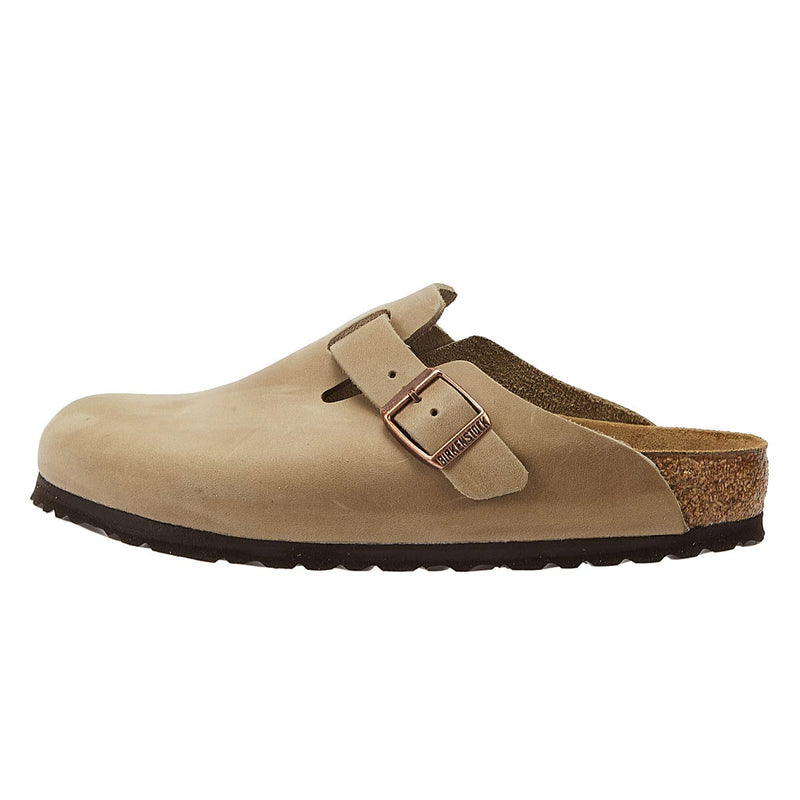 Birkenstock Boston Waxy Marrón Tabaco Zuecos