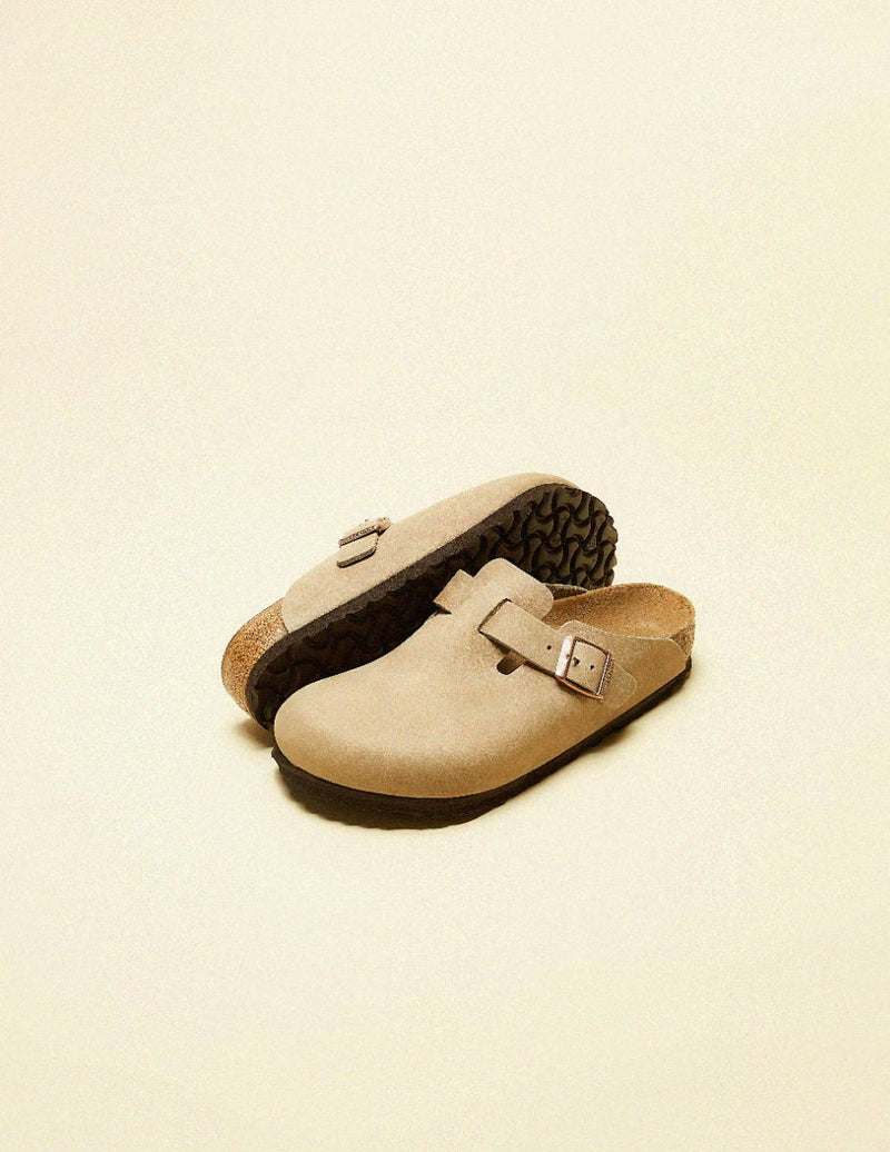 Birkenstock Boston Waxy Marrón Tabaco Zuecos