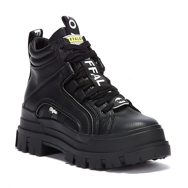 Buffalo Botas Negras De Mujer Aspha Mid Nc