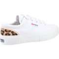 Superga 2630 Stripe Pad Leopard Zapatillas Blancas/Leopardo De Algodón 100% Para Mujer