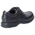 Hush Puppies Randall II Zapatos De Hombre Negros De Cuero Con Cordones.