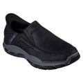 Skechers Respected Elgin Zapatos Mocasines De Cuero Para Hombre En Color Negro.