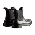 Hunter Commando Gloss Botas De Agua Negras Para Mujer