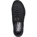 Skechers Breathe-Easy Roll-With-Me Zapatillas De Mujer Negras De Malla De Punto