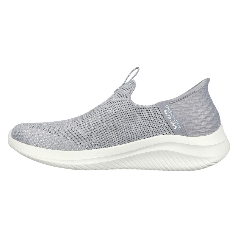 Skechers Ultra Flex 3.0 Smooth Step Zapatillas De Deporte De Mujer De Color Gris Claro