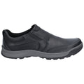 Hush Puppies Jasper Mocasines Negros De Cuero Para Hombre