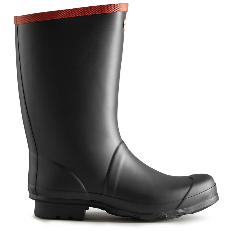 Hunter Argyll Short Knee Botas De Agua Negras De Goma