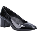 Hush Puppies Anna Tacones Negros De Cuero Para Mujeres