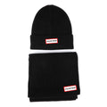 Hunter Jura Beanie Hat/Scarf Boxset Negro Acrílico