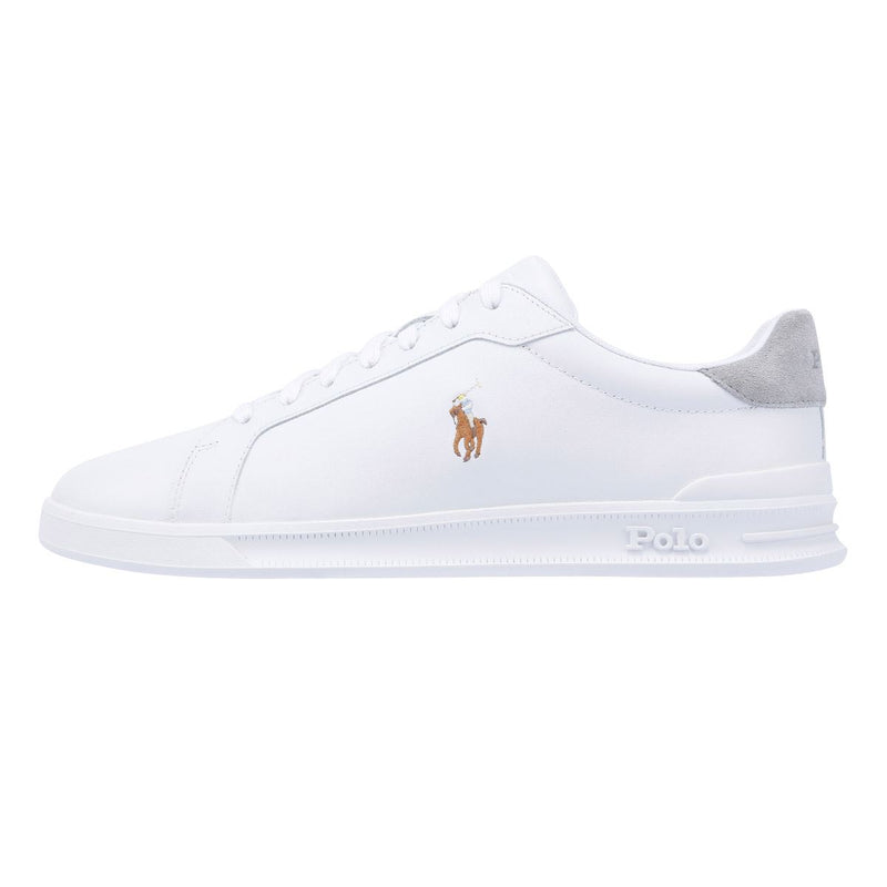 Ralph Lauren Heritage Court II Zapatillas Blancas De Cuero Para Hombre