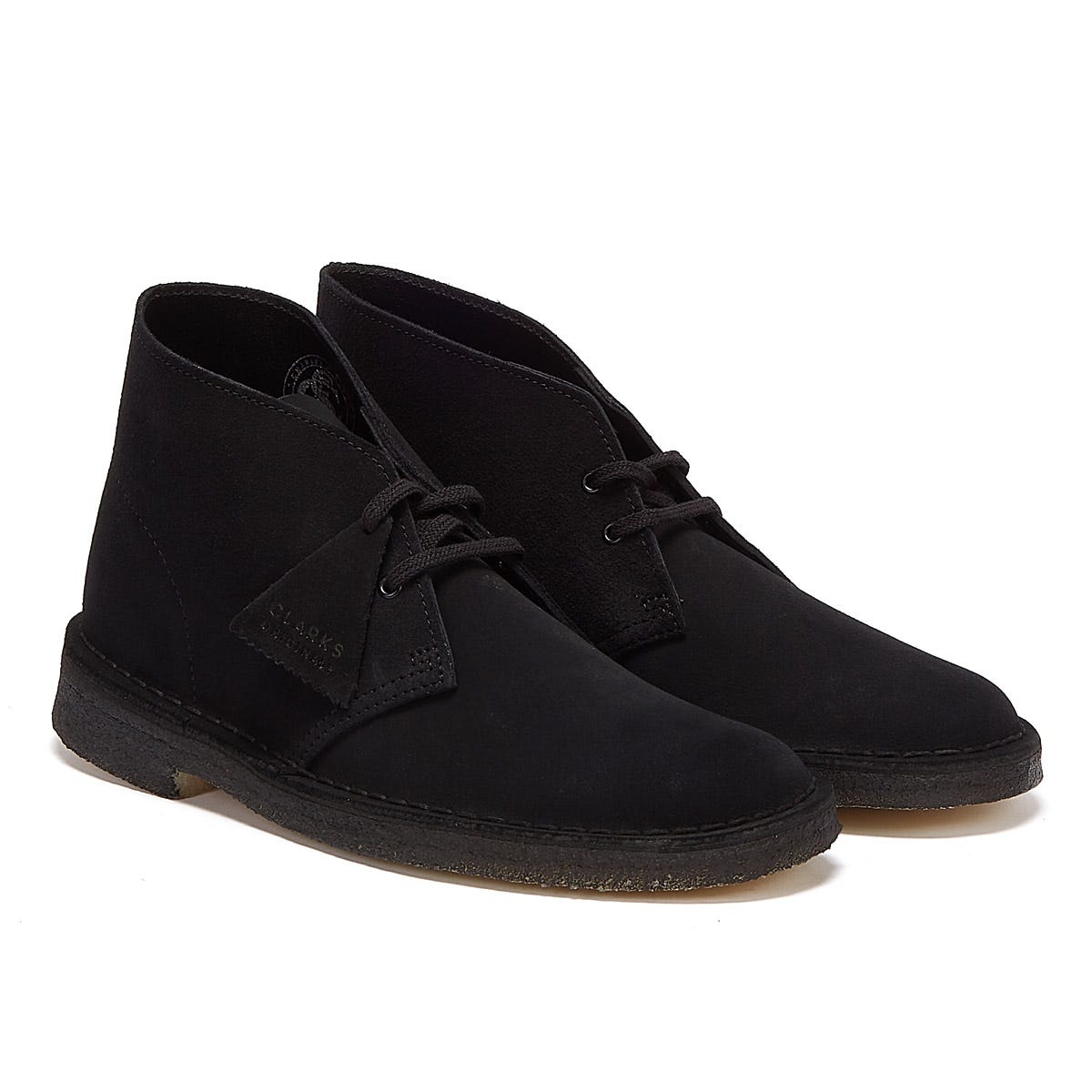 Clarks Botas Negras De Ante Para Hombre Originals Desert Suede