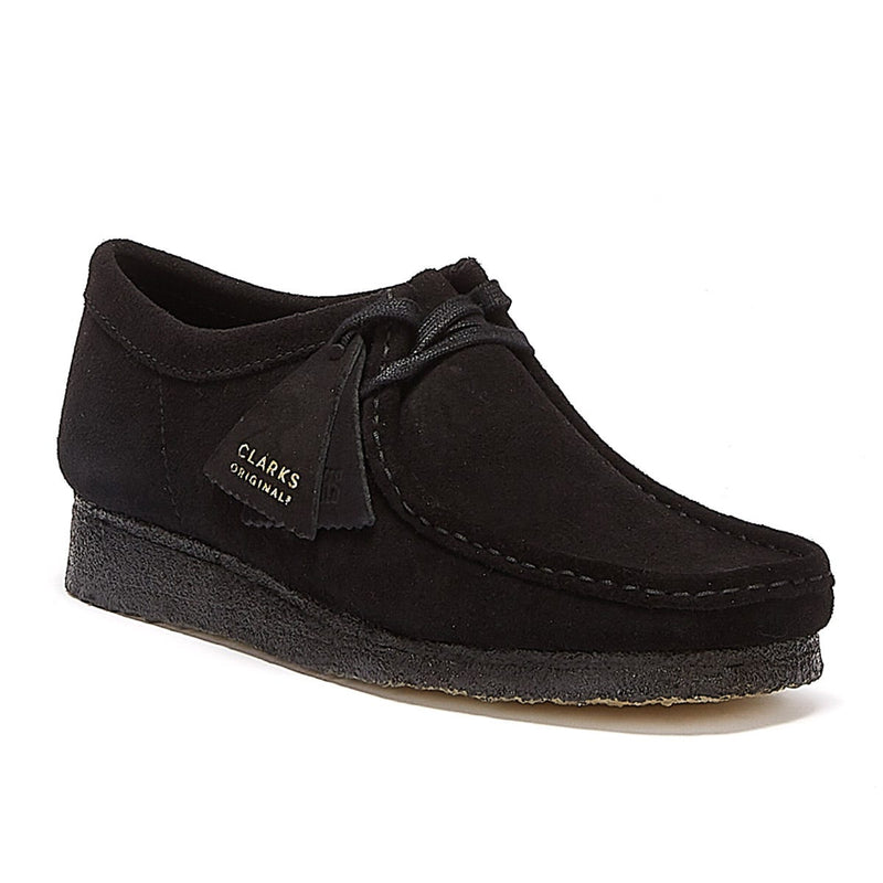 Clarks Zapatos Negros Originales Wallabee Para Hombres