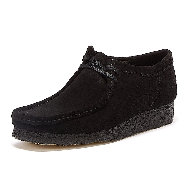 Clarks Zapatos Negros Originales Wallabee Para Hombres