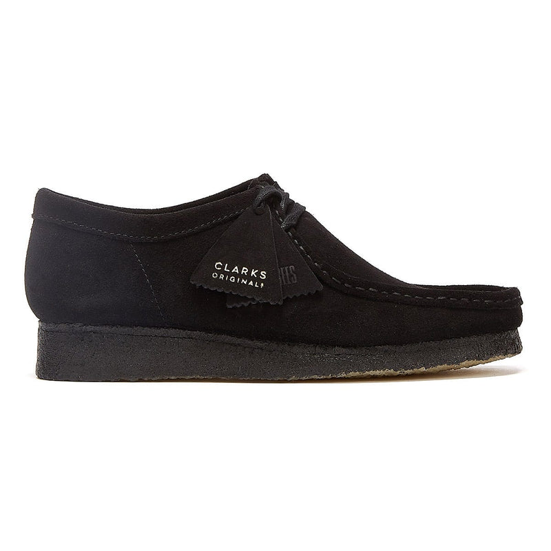 Clarks Zapatos Negros Originales Wallabee Para Hombres