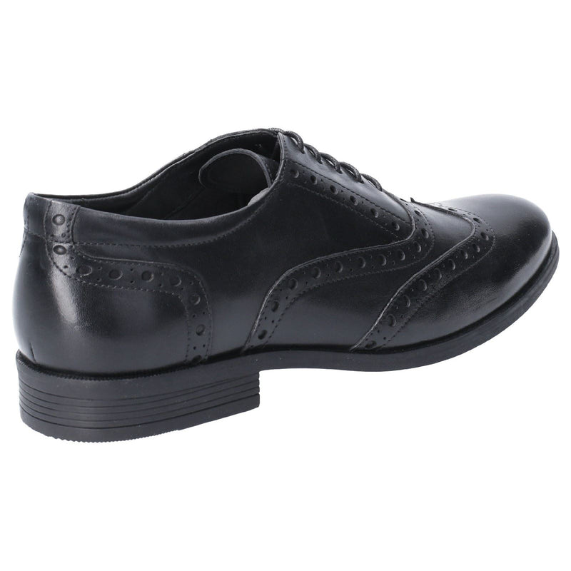 Hush Puppies Oaken Zapatos Negros Brogues De Cuero Para Hombre