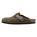 Birkenstock Boston Zuecos Verdes De Ante