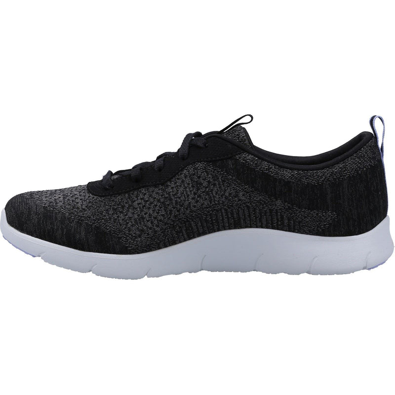 Skechers Arch Fit Refine Zapatillas De Mujer De Poliéster En Negro/Blanco