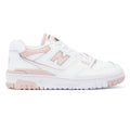 New Balance 550 Zapatillas De Cuero Blanco/Rosa Para Mujer