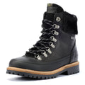 Barbour Woodside Hiker Botas Negras De Cuero Para Mujer.