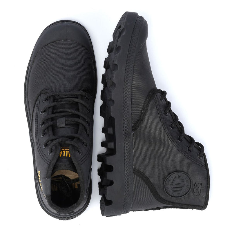 Palladium Pampa Hi Wax Botas De Lona Negra