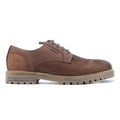 Barbour Sandstone Zapatos De Cuero Marrón Para Hombre Con Cordones.