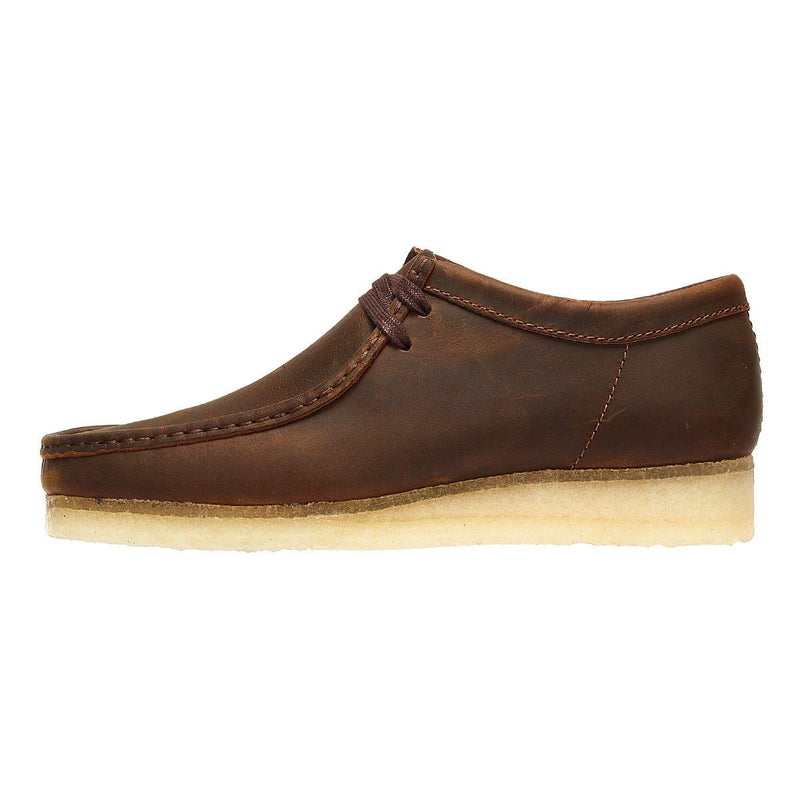 Clarks Zapatos De Cordones Marrones Para Hombre Wallabee Beeswax