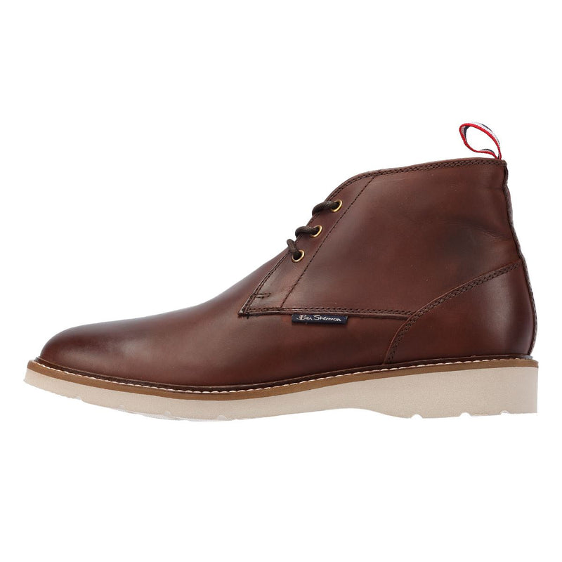 Ben Sherman Hampton Botas Rojas De Cuero Para Hombre.