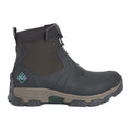 Muck Boots Apex Mid Zip Botas De Agua Marrón Oscuro De Goma.