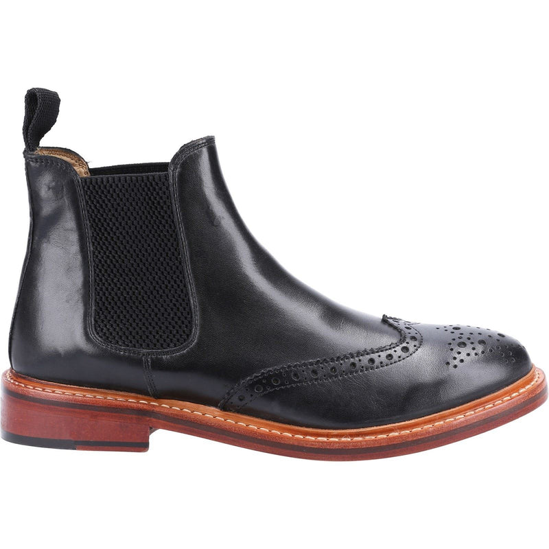 Cotswold Siddington Botas Negras De Cuero Para Hombre.