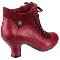 Hush Puppies Vivianna Botas De Cuero Rojas Para Mujer