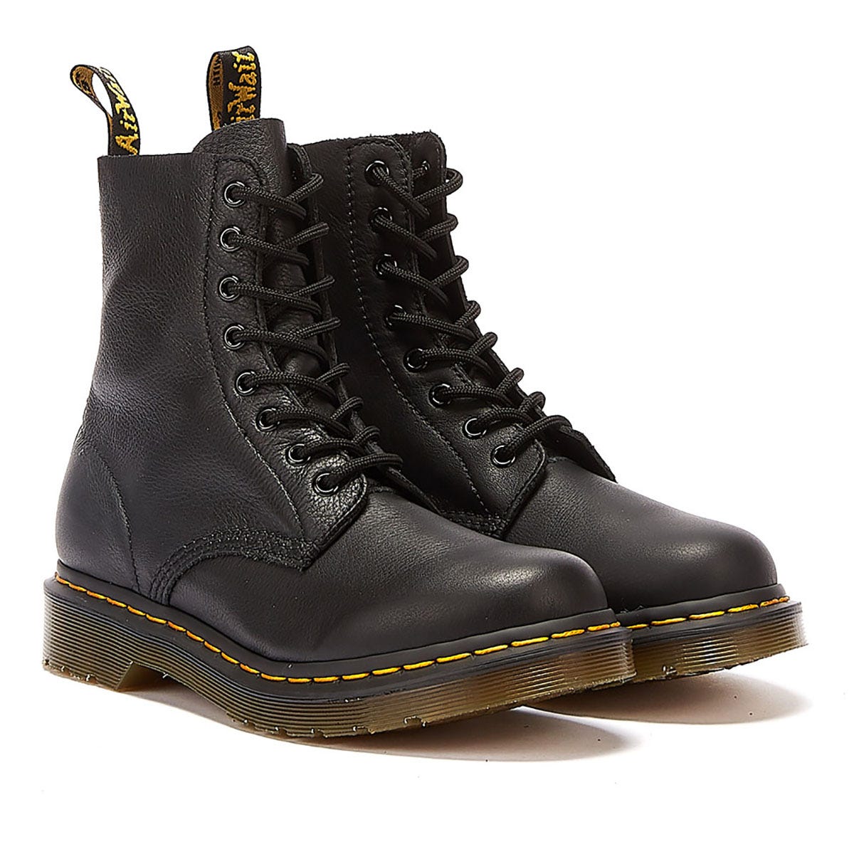 Dr. Martens Botas De Cuero Negras Para Mujer Pascal Virginia