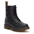 Dr. Martens 1460 Vonda Mono Floral Softy Botas Negras Para Mujer