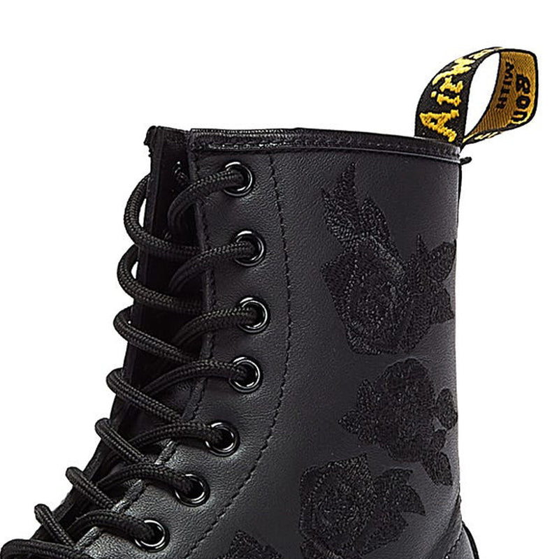 Dr. Martens 1460 Vonda Mono Floral Softy Botas Negras Para Mujer