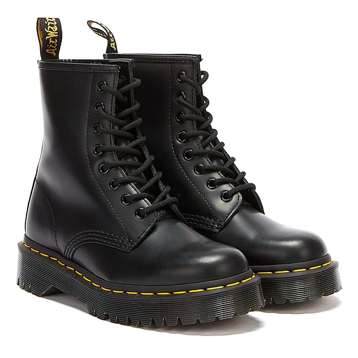 Dr. Martens 1460 Botas Negras De Cuero Liso Bex