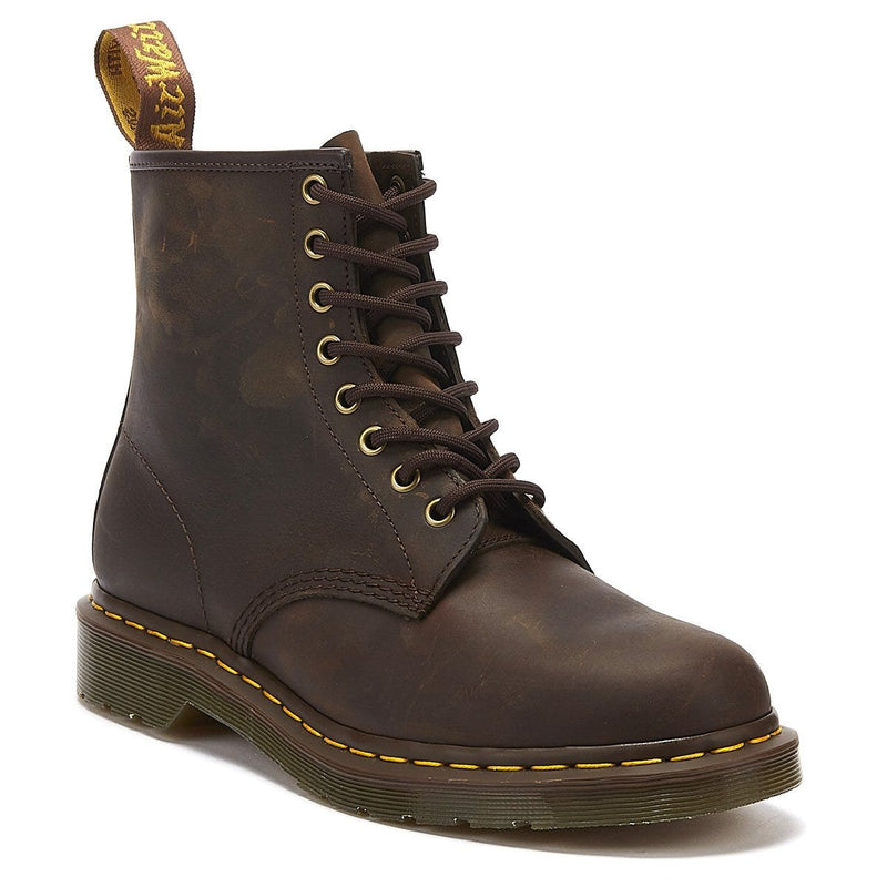 Dr. Martens 1460 Botines De Cuero Marrón Gaucho Para Mujer