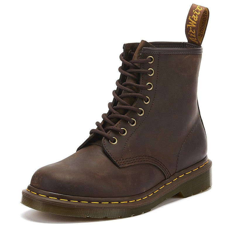 Dr. Martens 1460 Botines De Cuero Marrón Gaucho Para Mujer