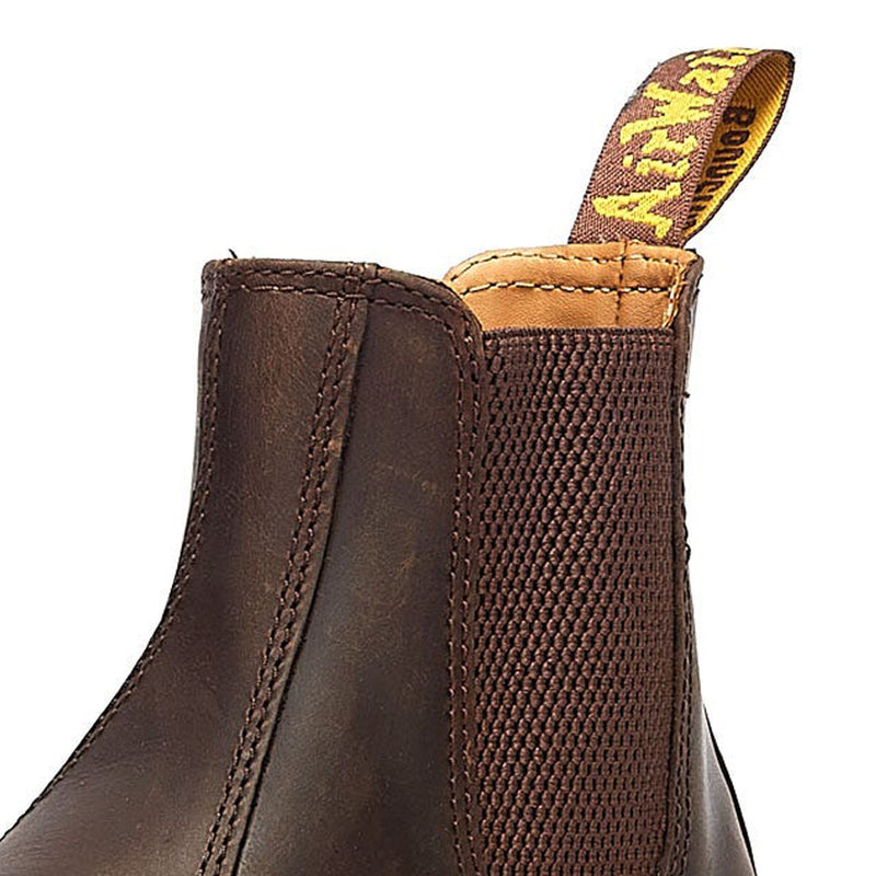 Dr. Martens 2976 Ys Locos Botas Marrones Para Hombres De Cuero Crazy Horse