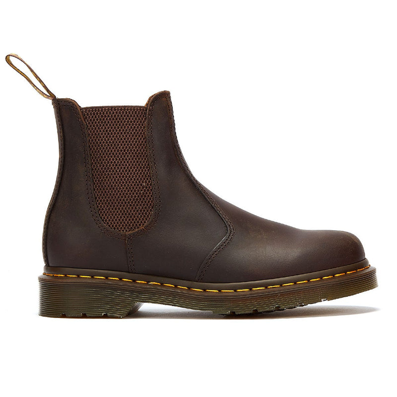 Dr. Martens 2976 Ys Locos Botas Marrones Para Hombres De Cuero Crazy Horse