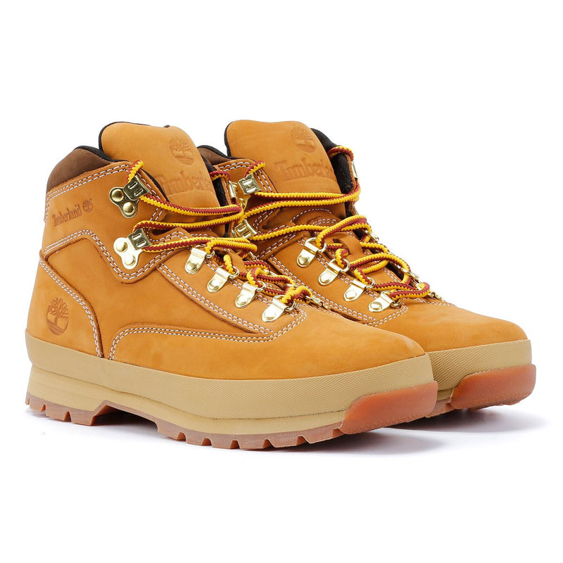 Timberland Euro Hiker Mid Lace Botas De Cuero Marrón Para Hombre