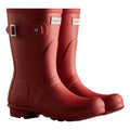 Hunter Original Short Botas De Agua Rojas De Mujer De Goma