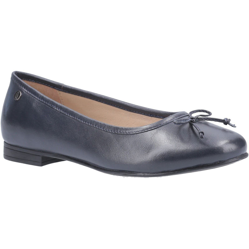 Hush Puppies Naomi Bailarinas De Cuero Para Mujer En Color Azul Marino