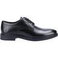 Hush Puppies Sterling Zapatos De Hombre Negros De Cuero Con Cordones.