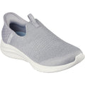 Skechers Ultra Flex 3.0 Smooth Step Zapatillas De Deporte De Mujer De Color Gris Claro