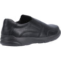 Hush Puppies Aaron Mocasines Negros De Cuero Para Hombre