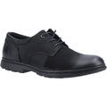 Hush Puppies Trevor Zapatos De Hombre Negros De Cuero Con Cordones.